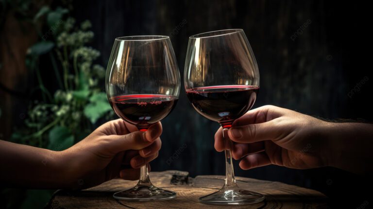 pngtree two people holding glasses of red wine image x