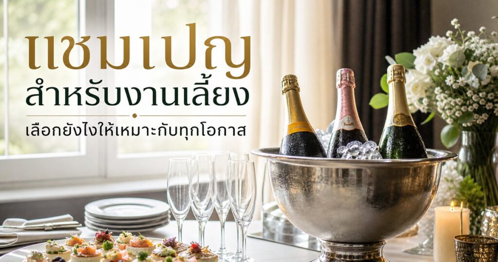 แชมเปญสำหรับงานเลี้ยง เลือกยังไงให้เหมาะกับทุกโอกาส